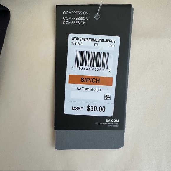 Under Armor 4” Black Compression Shorts Women S Volleyball Spandex Team Shorty - Picture 4 of 7